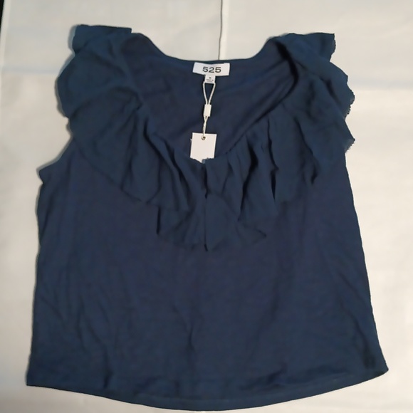 525 America Sleeveless Ruffle Top - Picture 3 of 7
